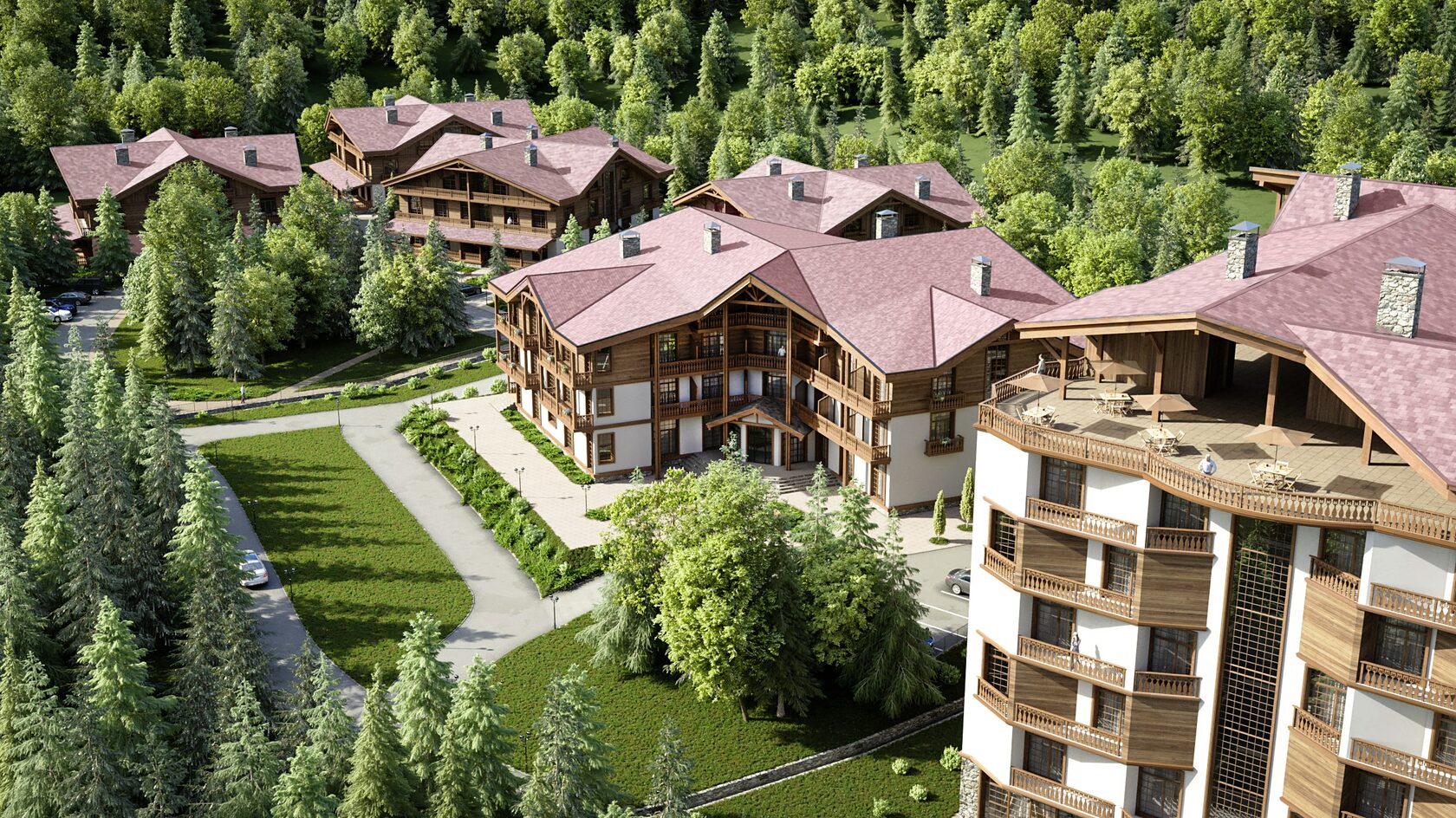 Территория и прогулочные зоны Atmosfera Resort Residence