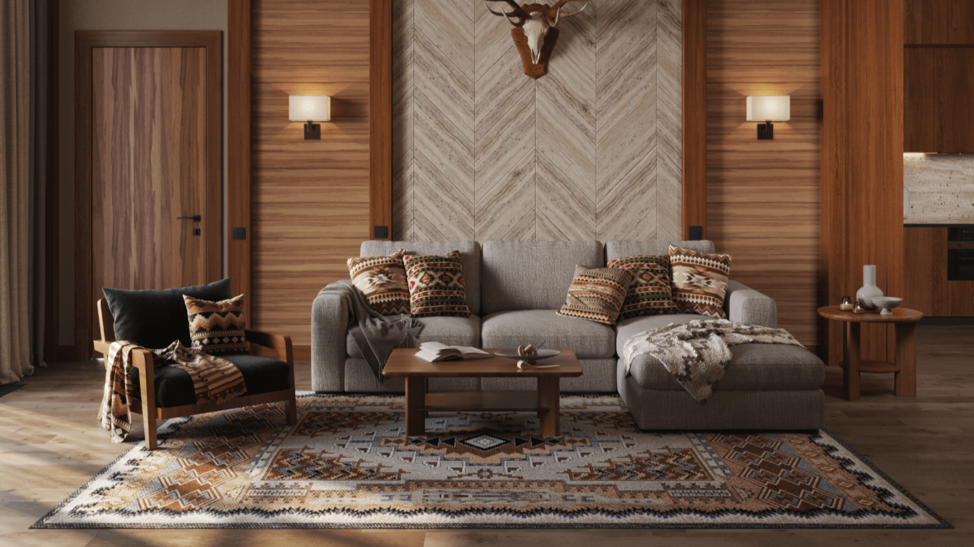 Спальня в отделке Atmosfera Resort Residence