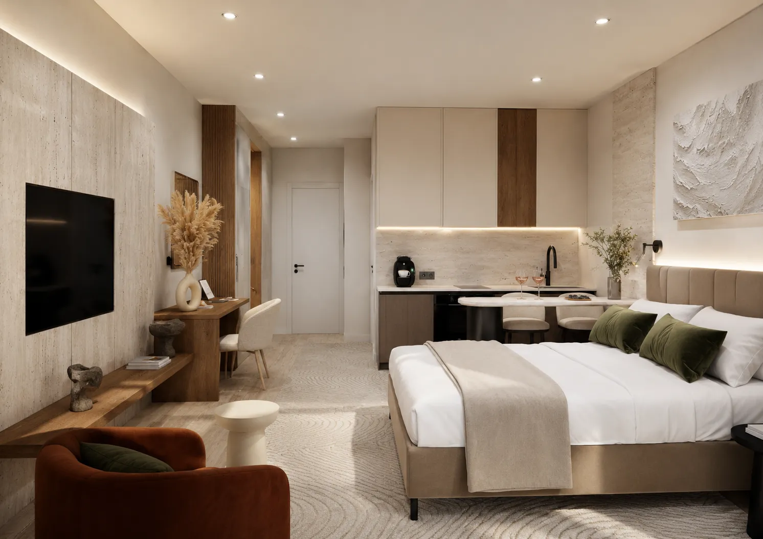 Готовый интерьер номера Rizalta Resort